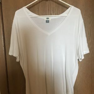 Classic White V-Neck Tee